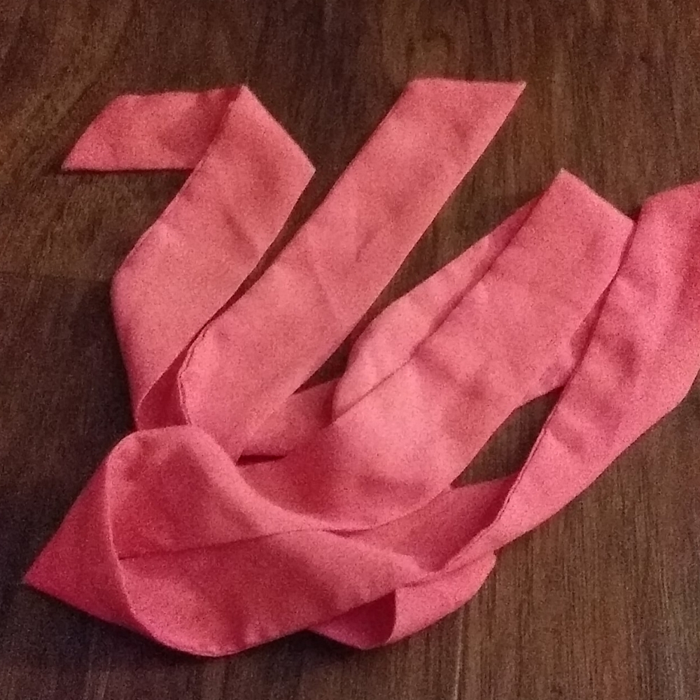 Free orange tie belt with purchase